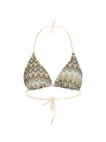 Amber Bel Bikini Top - Beetle Green