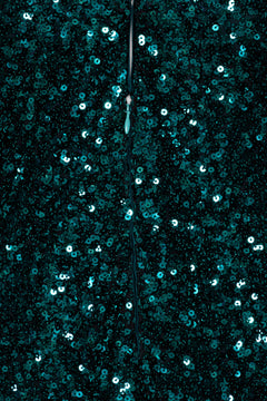 Sequins Mini Flowy Dress - Sea Moss