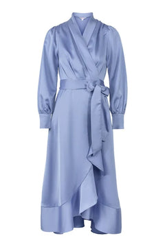 Iza Midi Dress - Steel Blue