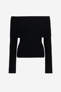 Yvonne Off-Shoulder Knit - Black