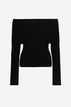 Yvonne Off-Shoulder Knit - Black