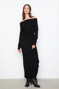Yvonne Off-Shoulder Knit - Black