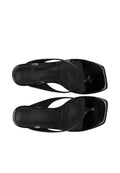 Biaspice Toe Post Faux Leather - Black Patent
