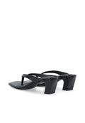 Biaspice Toe Post Faux Leather - Black Patent