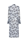 Chiffon Bow Midi Dress - Delicate Lace + Rock Ridge Comb.
