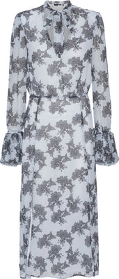 Chiffon Bow Midi Dress