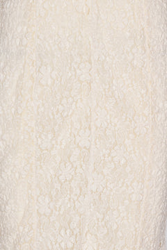 Lace Puffy Maxi Dress - Egret
