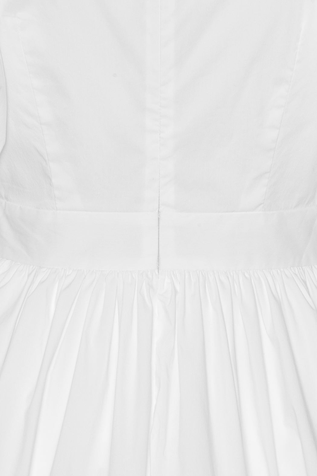 Puff Sleeve Mini Dress - Bright White