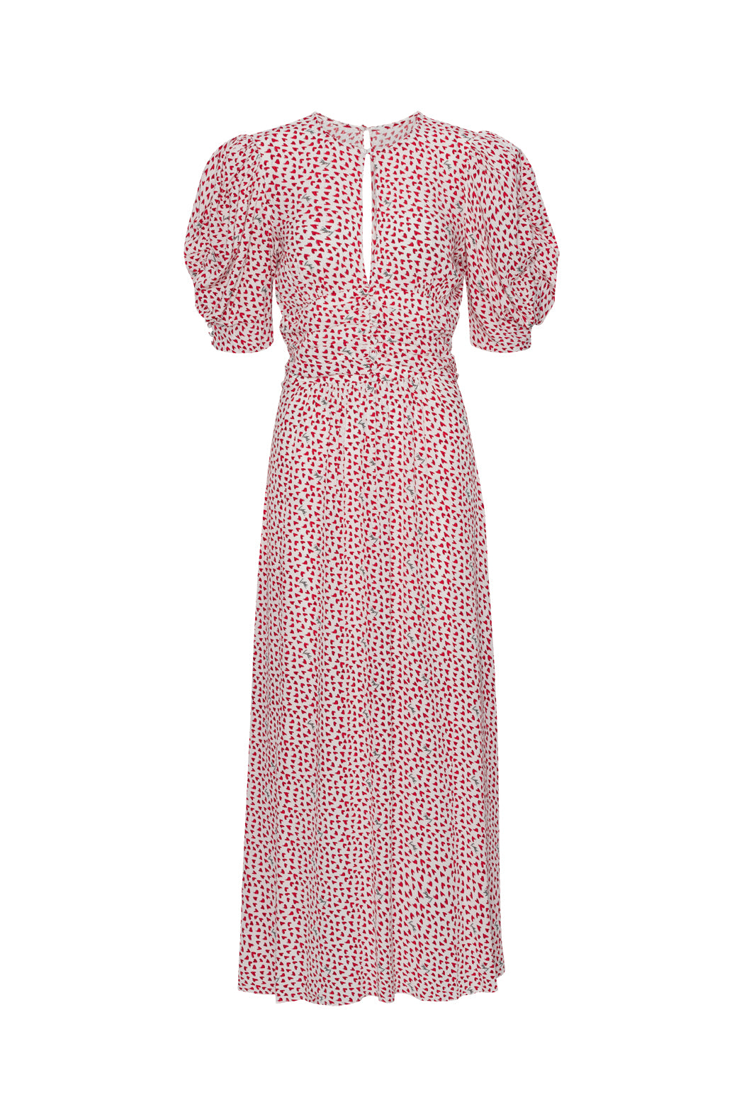 Printed Maxi Flowy Dress - Happy Hearts + Bright
White Comb