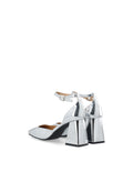 Biajoyce D'Orsay Pump Faux Leather - Silver Mirror