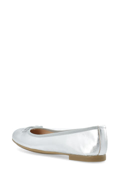 Biamadison Ballerina Metallic Leather - Metallic Silver
