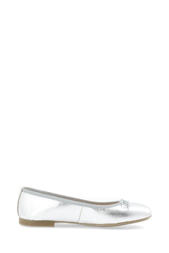 Biamadison Ballerina Metallic Leather - Metallic Silver