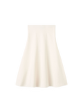 Sian Knitted Midi Skirt - Soft White