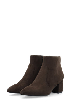 Biadevived Ankle Boot Faux Suede - Dark Brown