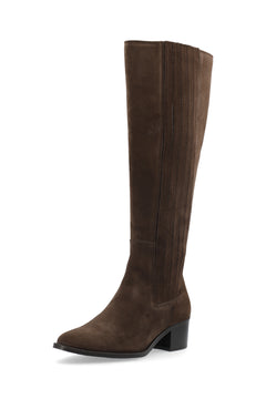 Biacarol Chelsea Knee High Boot Oily Suede - Brown