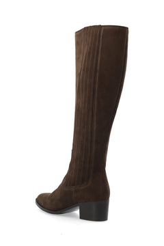 Biacarol Chelsea Knee High Boot Oily Suede - Brown