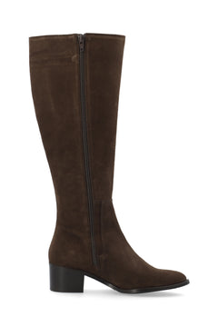 Biacarol Chelsea Knee High Boot Oily Suede - Brown