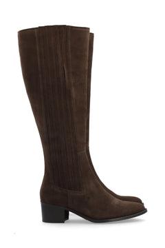 Biacarol Chelsea Knee High Boot Oily Suede - Brown