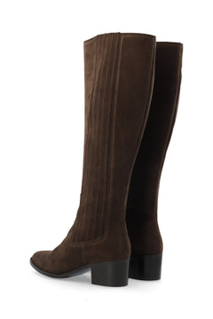 Biacarol Chelsea Knee High Boot Oily Suede - Brown