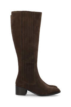 Biacarol Chelsea Knee High Boot Oily Suede - Brown