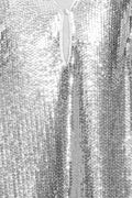 Sequin Midi Dress - Silver