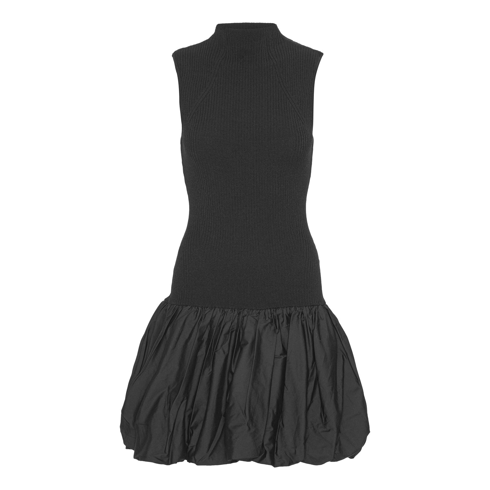ROTATE Birger Christensen - Kjoler - Knit Racer Cut Dress - Black - Villoid