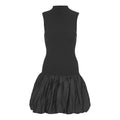 Knit Racer Cut Dress - Black