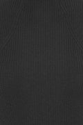 Knit Racer Cut Dress - Black