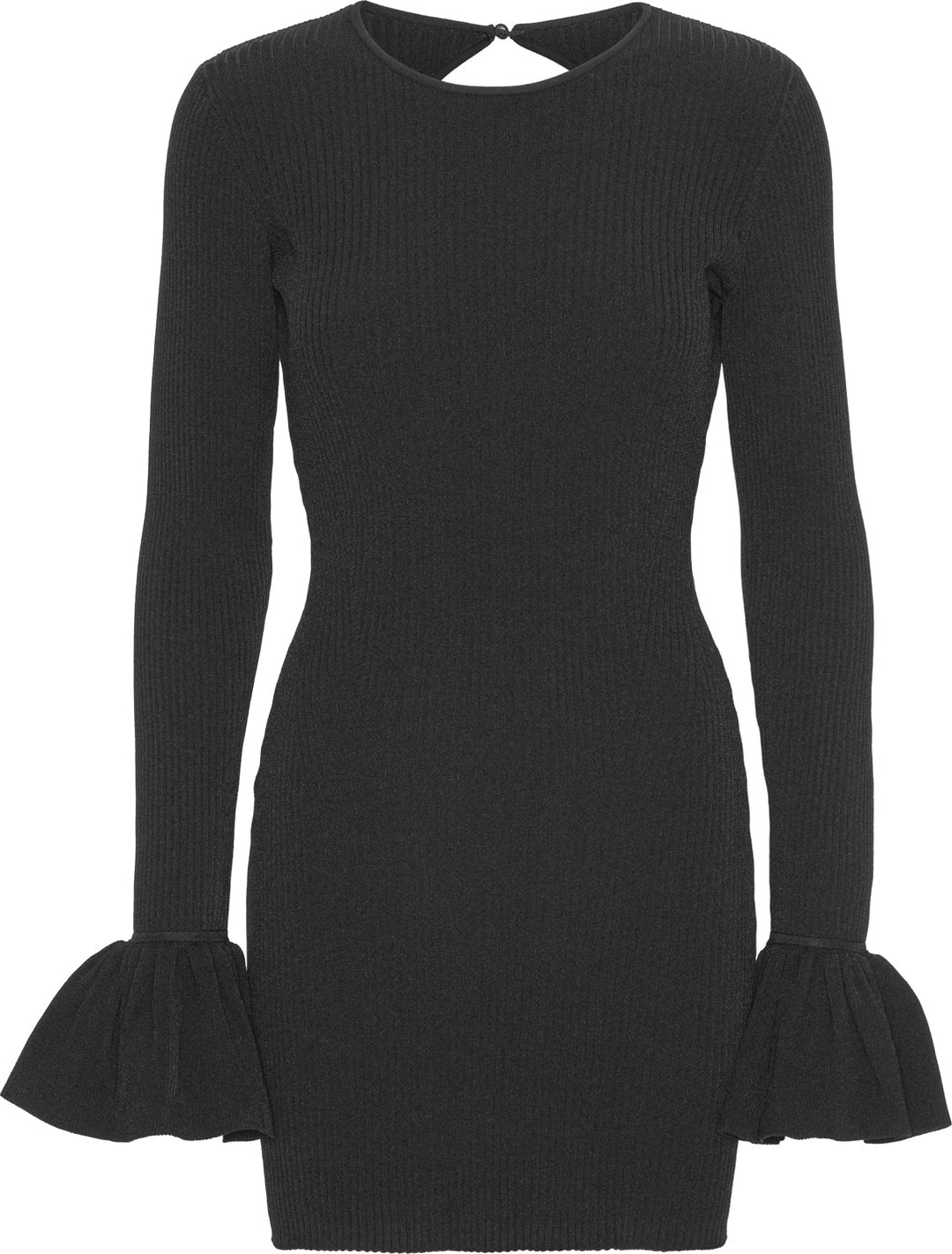 Knit Mini Cutout Dress - Black