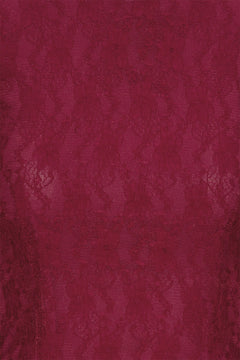 Lace Mini Dress - Ruby Wine