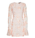 Flower Mesh Mini Dress - Angel Wing (Blush) Comb.
