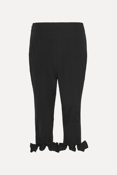 Capri Ruffle Pants - Black