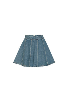 Denim Mini Skirt - Vintage Blue Denim