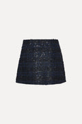Boucle Mini Skirt - Navy Blazer