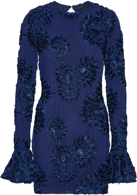 3D Mesh Mini Dress - Navy Blazer
