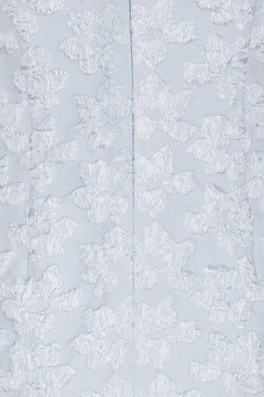 Jacquard Midi Puffy Dress - Illusion Blue