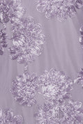Flower Mesh Maxi Dress - Lavender Aura