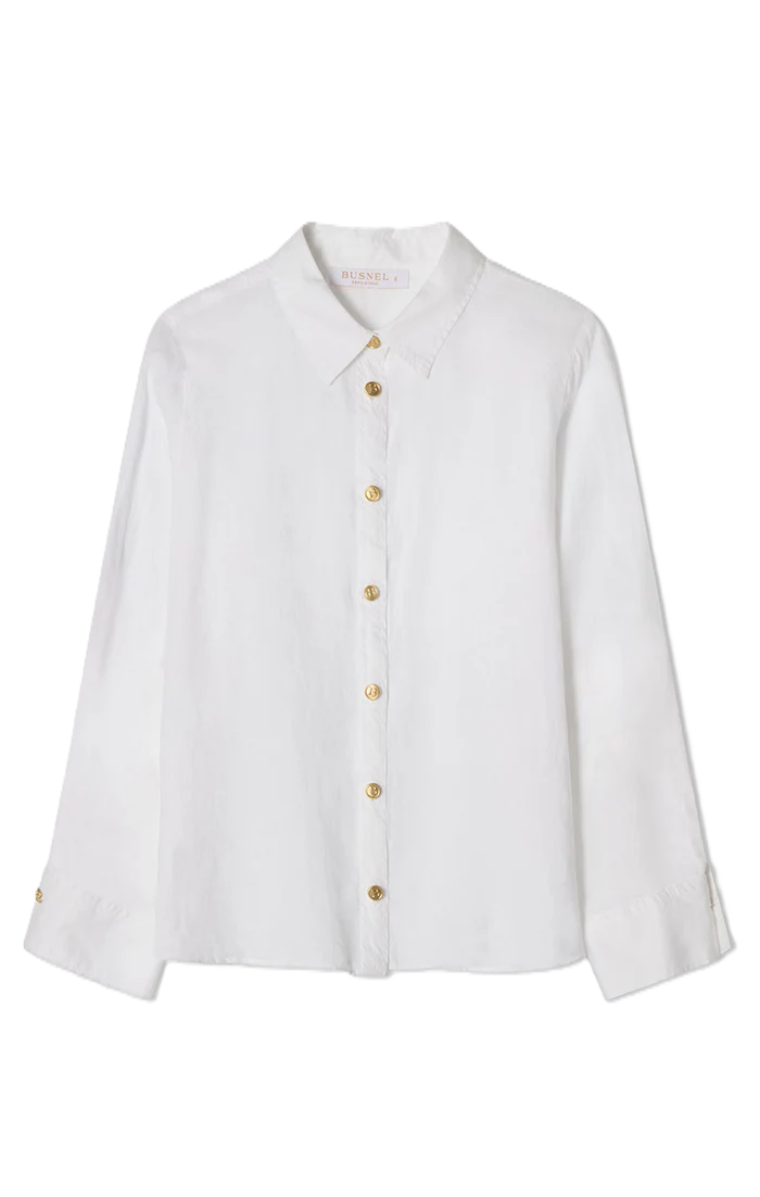 Nenne Linen Blouse - White