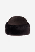 Azta Beanie - Dark Brown Suede