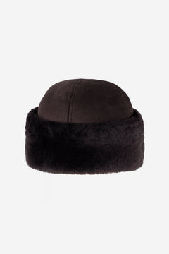 Azta Beanie - Dark Brown Suede