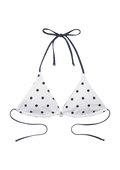 Galathea Polka Dot Reversible Top - White/Navy