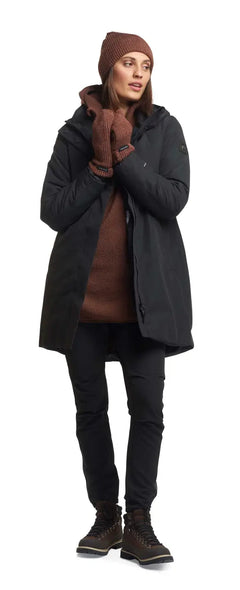 Mode Mia Warm Parkas - Skyggesort