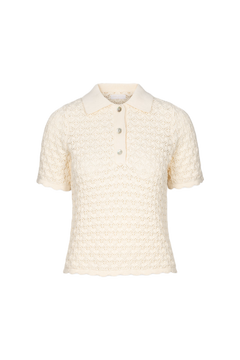 Gwen Knit Tee - Cream