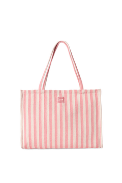 Ivy Tote Bag - Light Pink Stripe