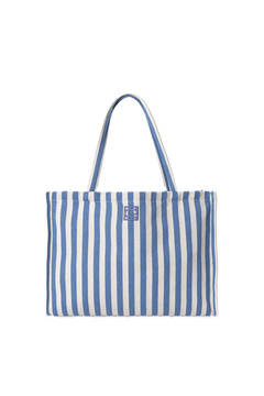 Ivy Tote Bag - Blue Stripe