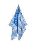 Long Island Beaches Cotton Velour Beach Towel 100X180 - Sky Blue/Blue