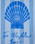 Long Island Beaches Cotton Velour Beach Towel 100X180 - Sky Blue/Blue