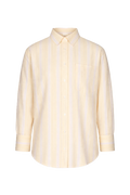 Bibi Crepe Shirt - Light Yellow Stripe