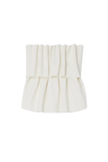 Sculpted Tube Top - White
