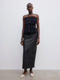 Sculpted Tube Top - Black